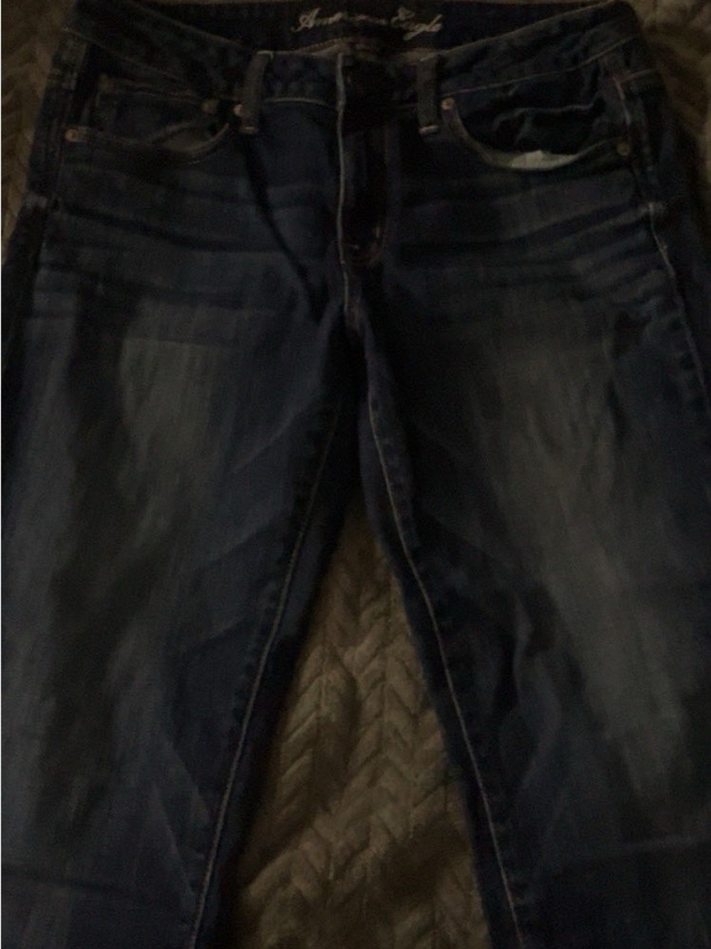 American Eagle Outfitters Women's Dark Blue Skinny Jeans